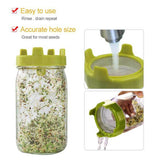 Complete sprouting kit: 3 Sprout jars with free seeds and instructions