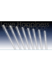 Dharma glass straw:  Single straw etched with Inspirational word
