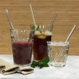 Dharma glass:  Set of 2 straight unbreakable glass straws *lifetime guarantee*Free case*